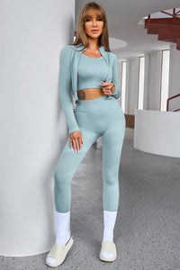 Tank Cropped Active Top and Pants Set - All Mine Now Clothing