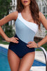 Full Size Cutout Color Block Sleeveless One-Piece Swimwear - All Mine Now Clothing