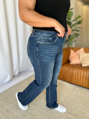 RFM Full Size High Rise Straight Tummy Control Jeans Trendsi