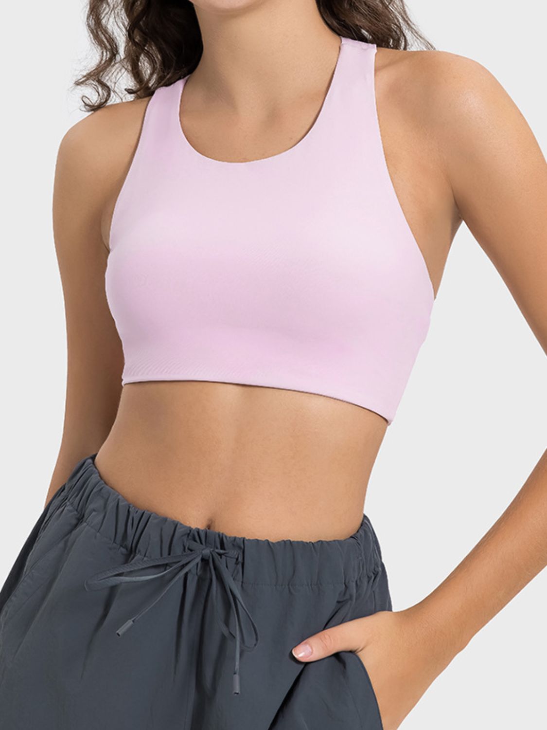 Millennia Cutout Round Neck Active Tank - All Mine Now Clothing