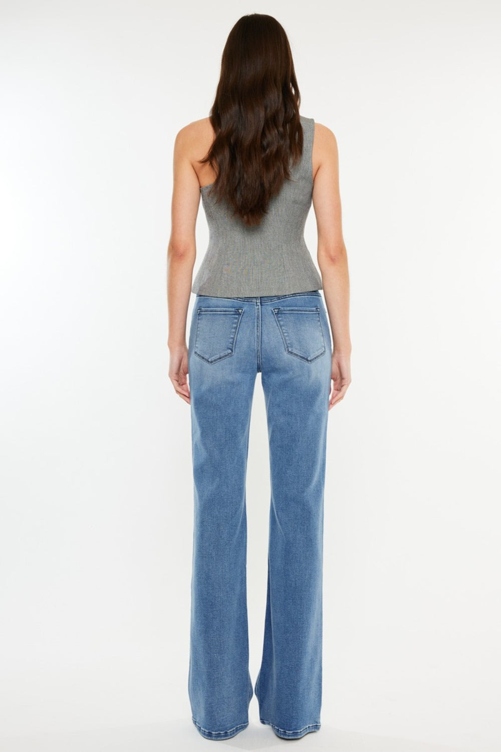 Kancan Ultra High Rise Cat's Whiskers Jeans Trendsi