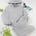 Dropped Shoulder Long Sleeve Hoodie and Pants Active Set - All Mine Now Clothing