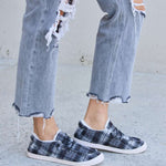 Forever Link Plaid Plush Flat Sneakers