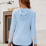 Long Sleeve Hooded Active Top - All Mine Now Clothing