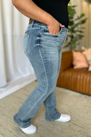 Judy Blue Full Size Medium Rise Bootcut Jeans - All Mine Now Clothing