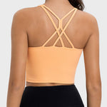 Millennia Crisscross Round Neck Active Tank - All Mine Now Clothing