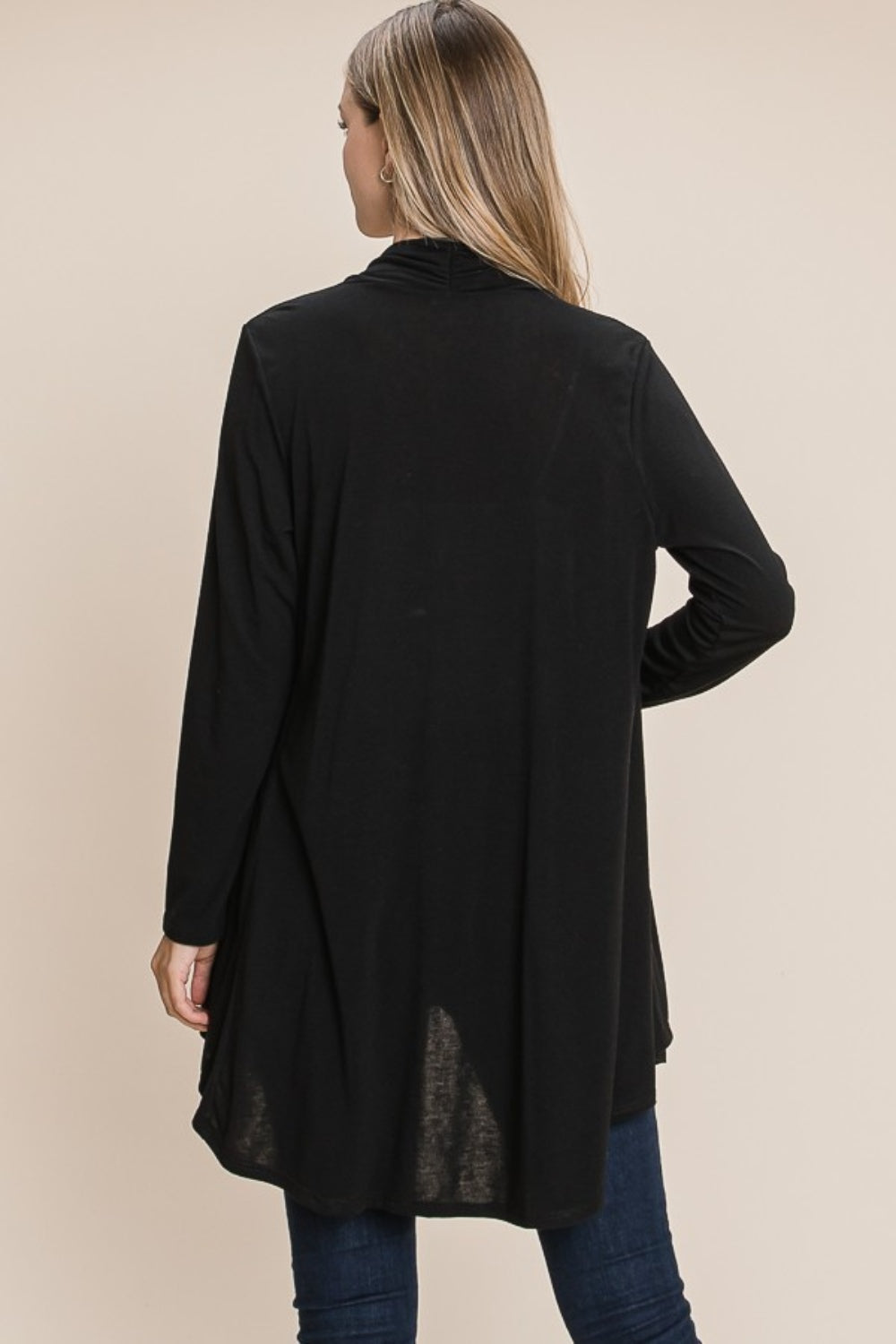 BOMBOM Open Front Long Sleeve Cardigan - All Mine Now Clothing