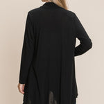 BOMBOM Open Front Long Sleeve Cardigan - All Mine Now Clothing