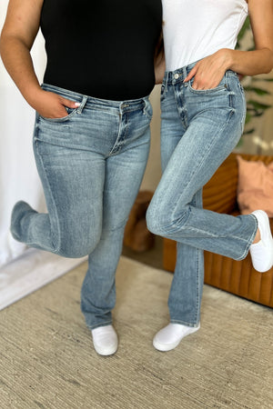 Judy Blue Full Size Medium Rise Bootcut Jeans - All Mine Now Clothing