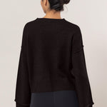 HYFVE Round Neck Dropped Shoulder Ribbed Sweater - All Mine Now Clothing