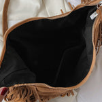 Suede Fringe Adjustable Strap Shoulder Bag - All Mine Now Clothing