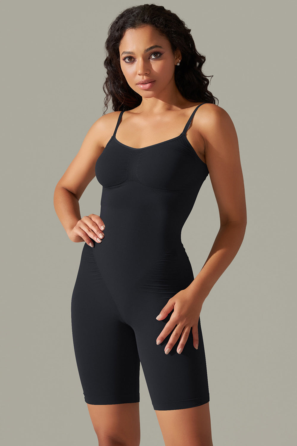 Spaghetti Strap Active Romper - All Mine Now Clothing