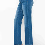 bytos Full Size Cat's Whiskers High Rise Straight Jeans - All Mine Now Clothing