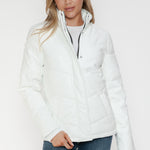 Snobbish Pocketed Zip Up Turtleneck Puffer Jacket - All Mine Now Clothing