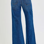 RISEN Tummy Control High Rise Wide Leg Jeans Trendsi