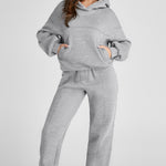 Dropped Shoulder Long Sleeve Hoodie and Pants Active Set - All Mine Now Clothing