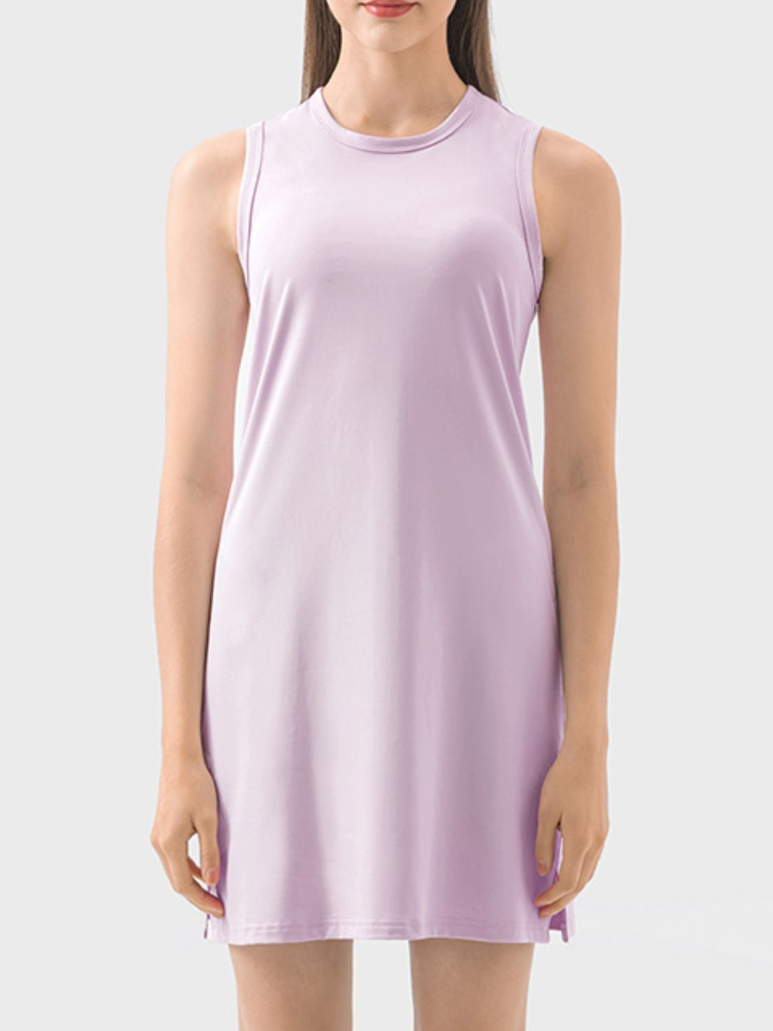 Millennia Round Neck Sleeveless Active Dress - All Mine Now Clothing