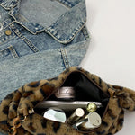 Leopard Fluff Shoulder Bag - All Mine Now Clothing