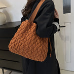 Drawstring Bubble Texture Tote Bag - All Mine Now Clothing