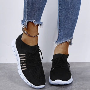 Breathable Mesh Lace Up Sneakers - All Mine Now Clothing