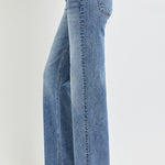 RISEN Full Size High Rise Straight Leg Jeans with Pockets Trendsi