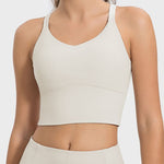 Millennia Crisscross Round Neck Active Tank - All Mine Now Clothing