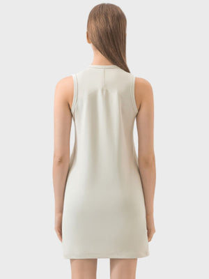 Millennia Round Neck Sleeveless Active Dress - All Mine Now Clothing