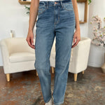 Judy Blue Full Size High Waist Straight Jeans - All Mine Now Clothing