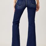 RISEN Full Size Low Rise Flare Jeans Trendsi