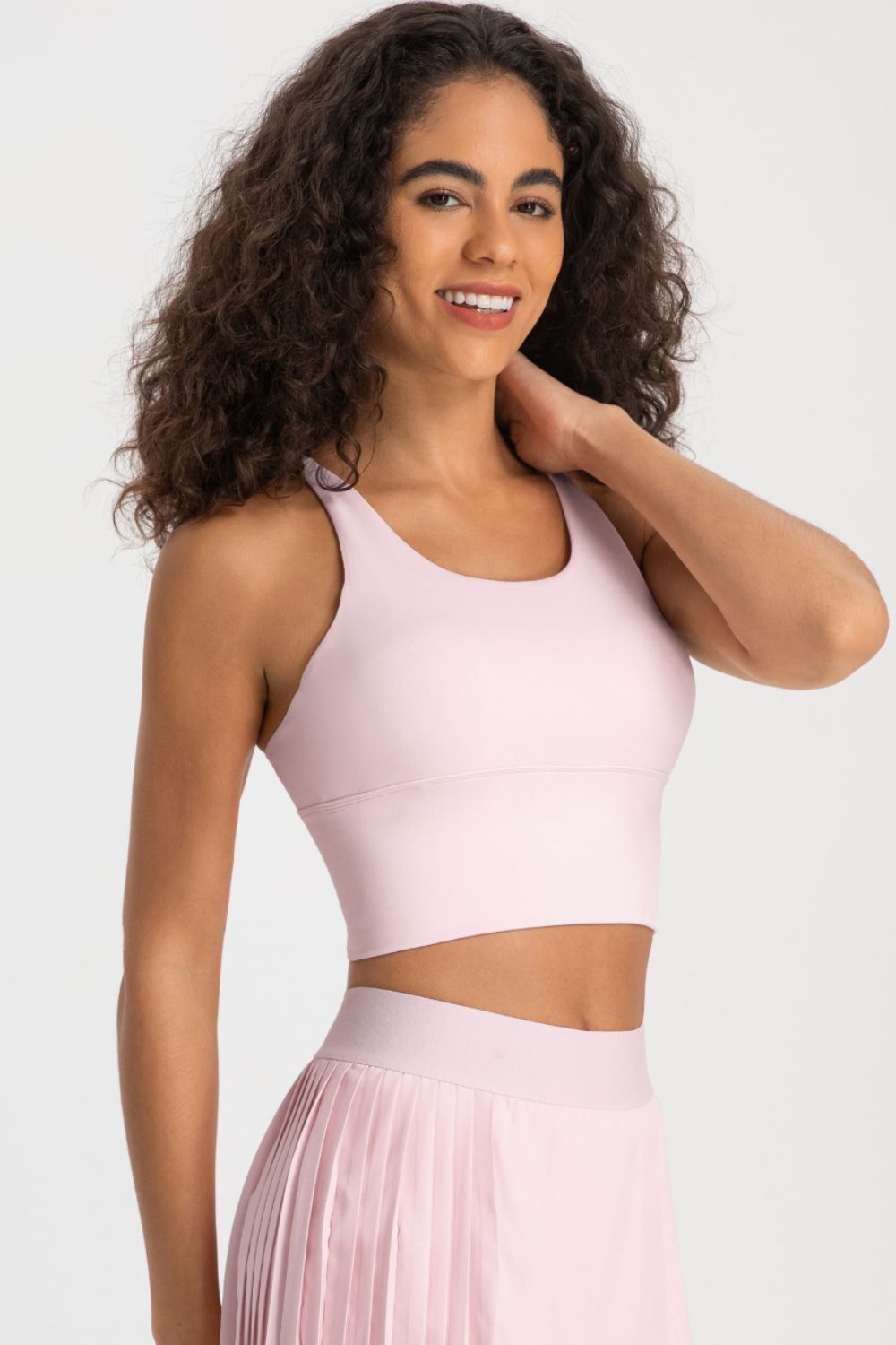 Millennia Crisscross Back Ladder Detail Sports Bra - All Mine Now Clothing