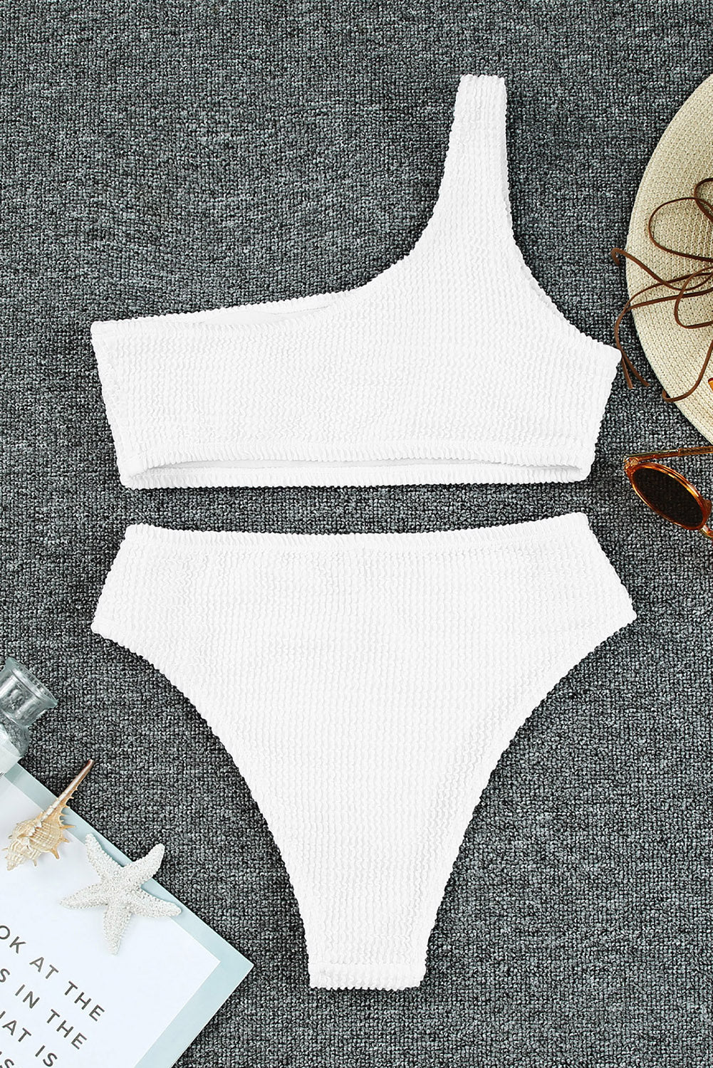 Single Shoulder Bikini Set - All Mine Now Clothing