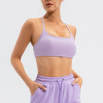 Crisscross Spaghetti Strap Active Cami - All Mine Now Clothing