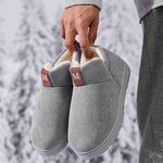 Letter M Suede Round Toe Slippers - All Mine Now Clothing