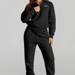 Quarter Zip Top and Drawstring Pants Active Set - All Mine Now Clothing