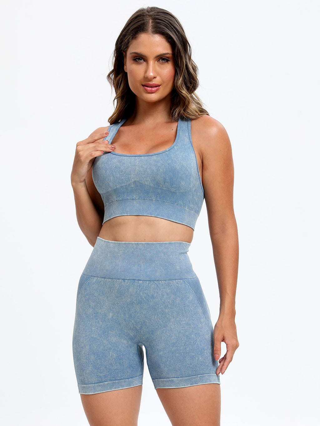 Scoop Neck Wide Strap Top and Shorts Active Set - All Mine Now Clothing