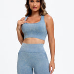 Scoop Neck Wide Strap Top and Shorts Active Set - All Mine Now Clothing