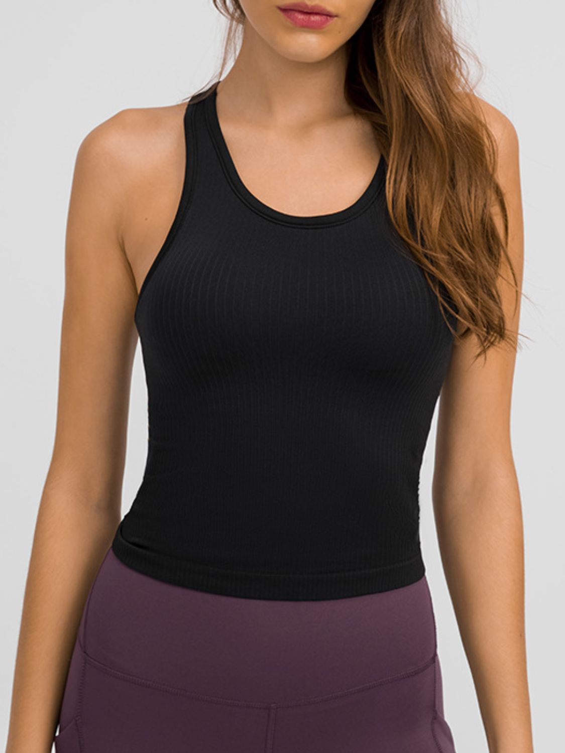 Millennia Round Neck Racerback Active Tank - All Mine Now Clothing