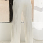 ADORA Tied Wide Leg Knit Pants - All Mine Now Clothing