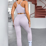 Tank Cropped Active Top and Pants Set - All Mine Now Clothing