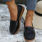 Weave Wedge Heeled Loafers - All Mine Now Clothing