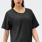 Round Neck Short Sleeve Active Tee - All Mine Now Clothing