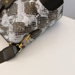 PU Leather Snakeskin Print Crossbody Bag - All Mine Now Clothing