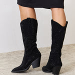 Forever Link Rhinestone Knee High Cowboy Boots - All Mine Now Clothing