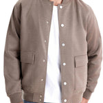 Men's Classic Baseball Collar Snap Down Jacket