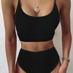 Color Block Spaghetti Strap Two-Piece Swim Set - All Mine Now Clothing