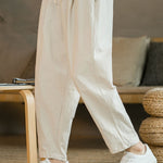 Plus Size Drawstring Pants with Pockets