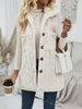 Fuzzy Button Up Vest Coat - All Mine Now Clothing