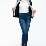 YMI Removable Faux Layered Multi-Pocket Jacket with Fuzzy Hood - All Mine Now Clothing