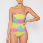 Marina West Swim High Tide One-Piece in Multi Palms - All Mine Now Clothing