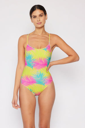 Marina West Swim High Tide One-Piece in Multi Palms - All Mine Now Clothing